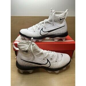 Nike Alpha Huarache NXT MCS Baseball Cleats Men’s Size 8 White Black DJ6519-101